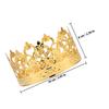 TOMETURE 4pcs Golden Crown Cake Decorations Mini Crown Cake Toppers Iron Material Easy to Carry Elegant Design for Parties and Receptions view 2