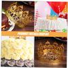 TOMETURE 4pcs Golden Crown Cake Decorations Mini Crown Cake Toppers Iron Material Easy to Carry Elegant Design for Parties and Receptions view 3