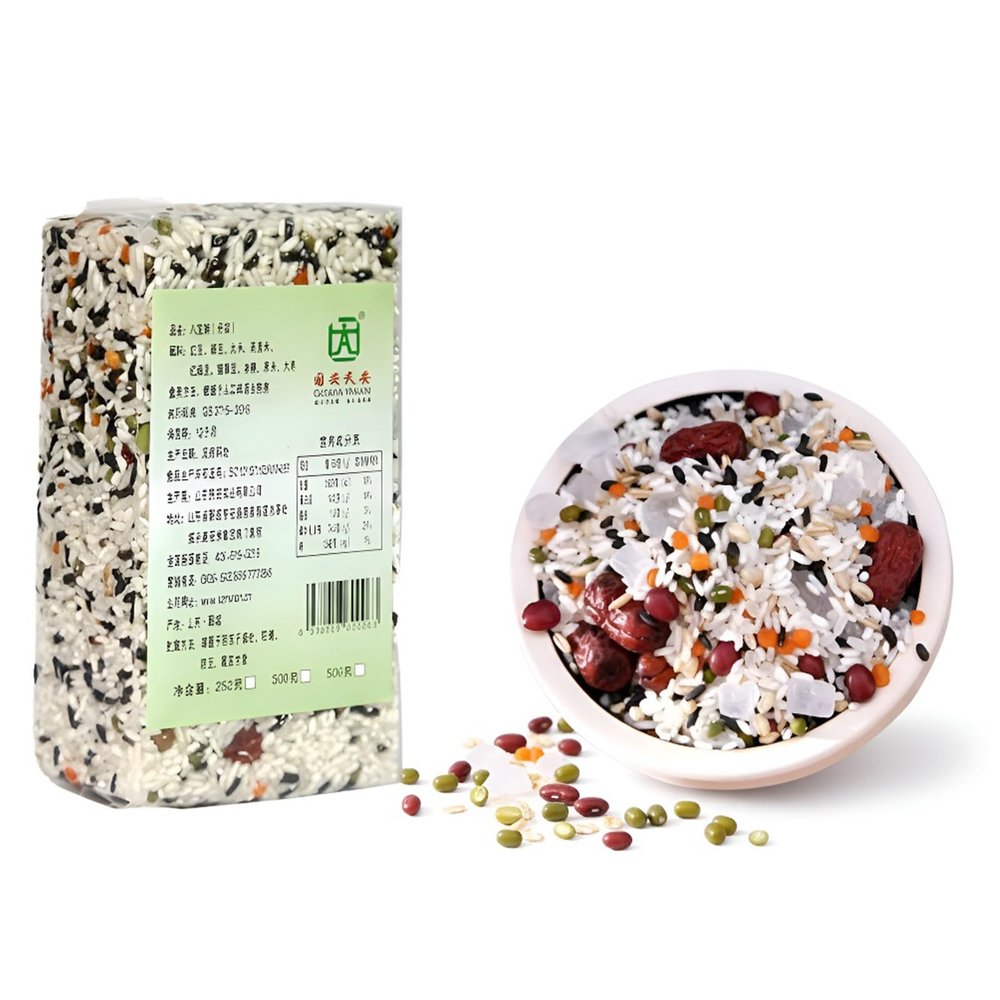 500g Eight Treasure Porridge Mix, Grain & Cereal Congee, Vacuum-Packed, Nutritious Breakfast Porridge