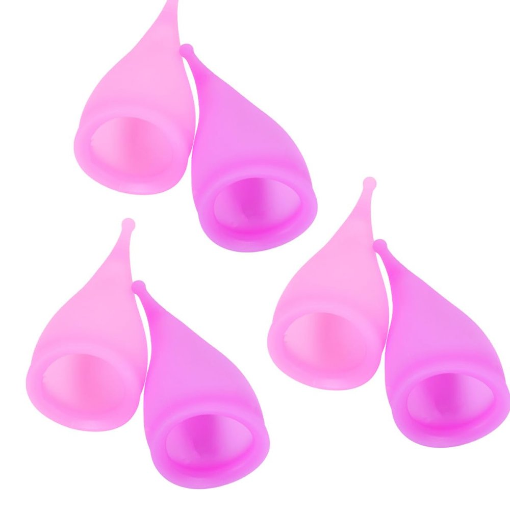 OFFIGAM 6Pcs Large Silicone Menstrual Cups 30Ml Soft Leakproof Period Collectors for Women, Comfortable Reusable Feminine Care Cups Suitable for Heavy Flow and Sensitive Skin