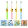 TOKIDNY 4Pcs Soft Bristle Toothbrush Set for Ages 2-10, Cartoon Animal Design, Manual Toothbrushes for Boys and Oral Care view 3