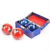 2 Pcs Baoding Balls Chinese Health Exercise Stress Balls, Meditation Massage Handball with Box Hand Exercise Ball for Men Women Stress Relieve and Finger Exercises(Color:Green Tai Ji) view 3