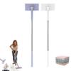 2Pcs Hands-Free Lazy Mop with 8 Reusable Cloth Changing & 360 Rotating Head, Disposable Dust Portable Mops, 360 Rotating Snap Grip Cleaning Mop with Automatic Cloth Changing for Home (110cm) view 1