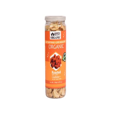 Blessfull Healing Organic Natural, Vegan Peri Peri Cheese Roasted Halves/Pieces Cashew Nuts Crunchy Kaju 150 Gram