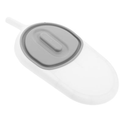 iplusmile Elderly Bedpan with Long Handle, Slope Design Patient Urinal and Toilet Bucket for Bedridden Disabled Adults, White and Gray Bed Pan for Night Use and Elderly Care