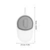 iplusmile Elderly Bedpan with Long Handle, Slope Design Patient Urinal and Toilet Bucket for Bedridden Disabled Adults, White and Gray Bed Pan for Night Use and Elderly Care view 2
