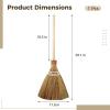 29 Straw Broom With Wood Handle, Wide Head For Home view 4