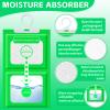 XUNIVERS Pack of 10 Moisture Absorbers, Moisture Absorber Bag to eliminate moisture and bad odours from cabinets, bedrooms, anti-humidity at home, bathroom and car. view 2