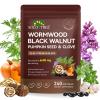 Wormwood Black Walnut Clove Capsules, 18-in-1 Premium Herbal Blend Capsules, Supports Cleanse & Digestive Health, 240 Softgels, 6600 mg per Serving view 1