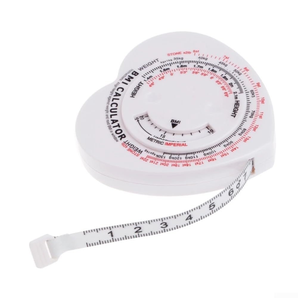 1 5m Body Mass Index Tape Measure with BMI Calculator for Accurate Waist Circumference and Muscle Measurement Tool on