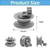 LightBeacon Pack of 8 Wheels for Dishwasher Basket, Dishwasher Wheels, 30 mm Basket Rollers, Dishwasher Upper Basket, Dishwasher Universal Basket Wheels view 4
