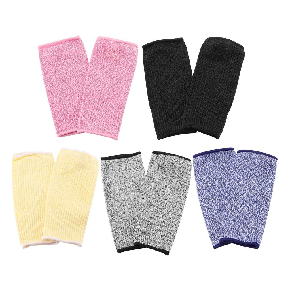Bosiyrggrl 5 Pair Cut and Burn Sleeves Arm Protection Sleeves Forearm Protectors for Thin Skin and Bruising, 21CM