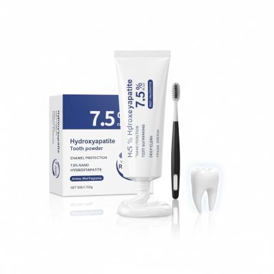 7.5% Hydroxyapatite Toothpaste Cream 50g, Hydroxyapatite Powder for Tooth Protection, Strengthening, Deep Cleaning & Breath Care, Tooth Repairing Solution