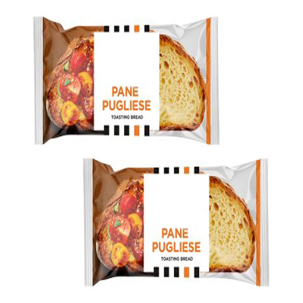 Pane Pugliese Sliced Durum Wheat Bread, 400g, Suitable for Vegans,Pack Of 2