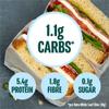 ROBERT ANDREW Keto White Bread - 1.1g Carbs, 5.4g Protein, Low Carb Sliced High Protein Bloomer, Low Calorie Keto Loaf, No Sugar Ketogenic Diet, Diabetic Food, 57 Calories | 300g view 2