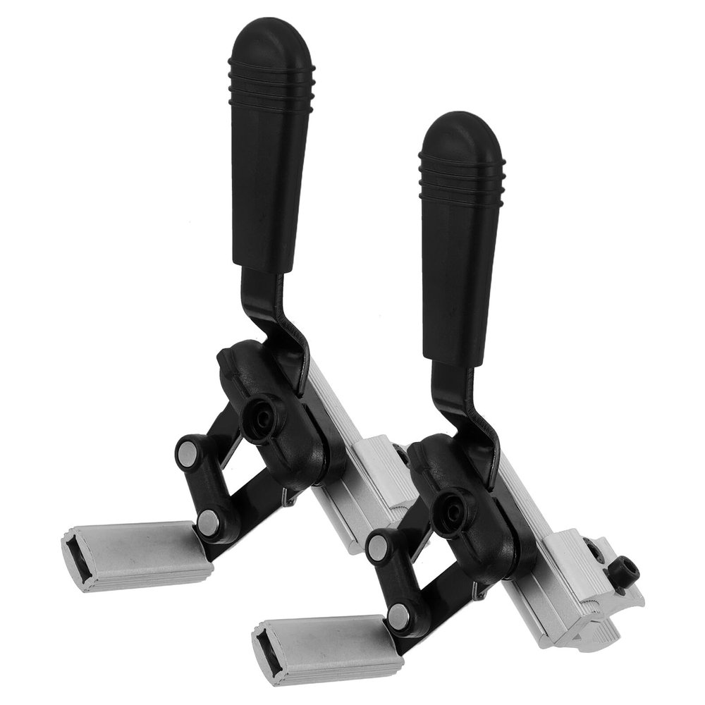 HANABASS 2Pcs Electric Wheelchair Brake Aluminum Alloy Mechanical Handbrake with 25Mm Brake Pads Universal Wheelchair Wheel Lock Replacement for Mobility Scooter and