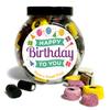 Happy Birthday Liquorice Allsorts Favourite Sweet Choices Gift with Fun Design (Cookie Jar, 500g) view 1