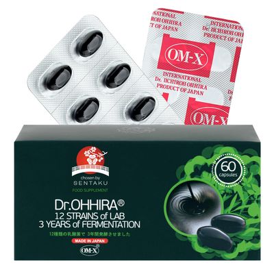 Dr. OHHIRA Non-Vegan Live Bacterial Cultures, 60 Capsules