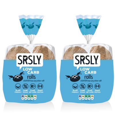 SRSLY Low Carb Keto Bread Rolls (Twin Pack, 50:50 Rolls)