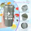 LemonRoad 72 Pcs Teacher Appreciation Gifts Bulk 16 oz Plastic Coffee Cup with Lid and Straw Notebooks and Pens Bulk Thank You Gift Set for Mentor Counselor (Thanks Teacher,Morandi) view 3