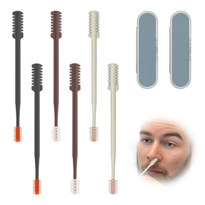 OPVYAEU 6 Pieces Upgraded Version Nose Hair Trimmer for Men and Women Nose Trimmer Precision Nose Hair Remover
