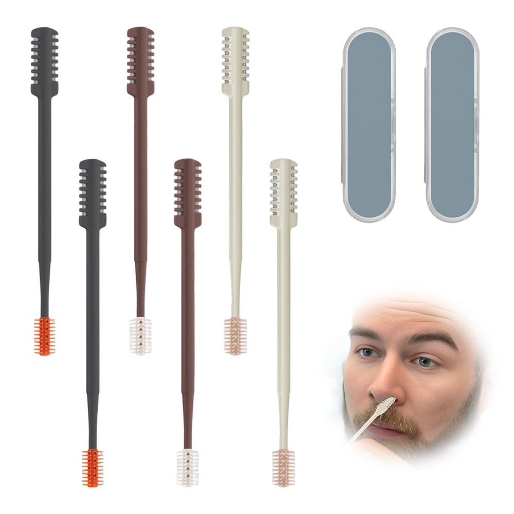 OPVYAEU 6 Pieces Upgraded Version Nose Hair Trimmer for Men and Women Nose Trimmer Precision Nose Hair Remover