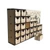 XAGMODSHN LED Light Up Nativity Manger Advent Calendar Sustainable Wooden Decorative Holiday Countdowns Display Ornament Wooden Christmas Light Up Advent Calendar view 1