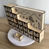 XAGMODSHN LED Light Up Nativity Manger Advent Calendar Sustainable Wooden Decorative Holiday Countdowns Display Ornament Wooden Christmas Light Up Advent Calendar view 3