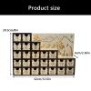 XAGMODSHN LED Light Up Nativity Manger Advent Calendar Sustainable Wooden Decorative Holiday Countdowns Display Ornament Wooden Christmas Light Up Advent Calendar view 4