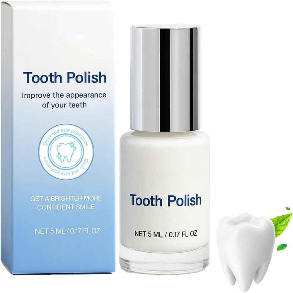Miraloud Tooth Polish, Miraloud Tooth Paint, Natural Teeth Whitening Paint, Portable & Long-Lasting Tooth Polish, Gentle Formula, Removes Teeth Stains, Instant Clean Smile (1Pc)
