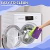 12Pcs Reusable Duster Refills 6 Vibrant Colors Hand Fluffy Duster Refills Washable Soft Polyester Dust Pads with Handle for Cleaning Window Sofa Table Floor 7.2x4.7 Inches view 3