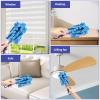 12Pcs Reusable Duster Refills 6 Vibrant Colors Hand Fluffy Duster Refills Washable Soft Polyester Dust Pads with Handle for Cleaning Window Sofa Table Floor 7.2x4.7 Inches view 4