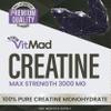 Pure Creatine Monohydrate Powder Capsules 3000mg - 120-200 Micronised Mesh - 1 Month Supply 4 per Serving Vegan Friendly view 3