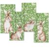 Stxy's Spring Floral Easter Bunny Napkins Assorted Disposable Towels, 45ct view 1