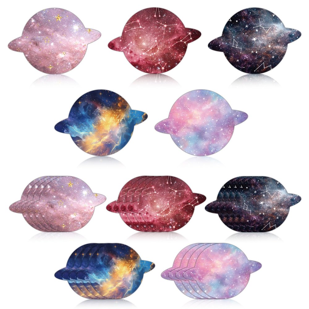 25pcs Planet Overpatches Compatible with Libre 3, 5 Style Adhesive Breathable CGM Sensor Covers Waterproof Non-Woven Fabrics Latex-Free CGM Patches Accessories