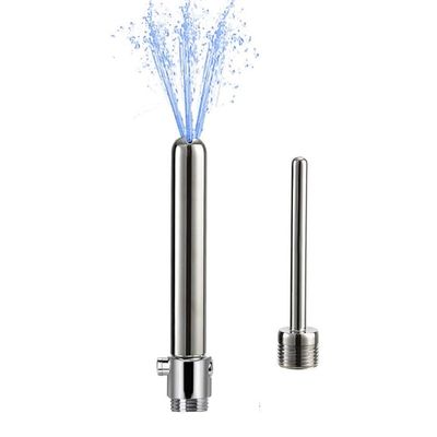 Travel Enema Shower Enema System Water Control Valve for Men and Women Portable Cleaning,Enema Nozzle Kit Colonic System Cleaner for Most Shower Systems Steel Black