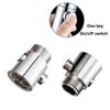 Travel Enema Shower Enema System Water Control Valve for Men and Women Portable Cleaning,Enema Nozzle Kit Colonic System Cleaner for Most Shower Systems Steel Black view 3