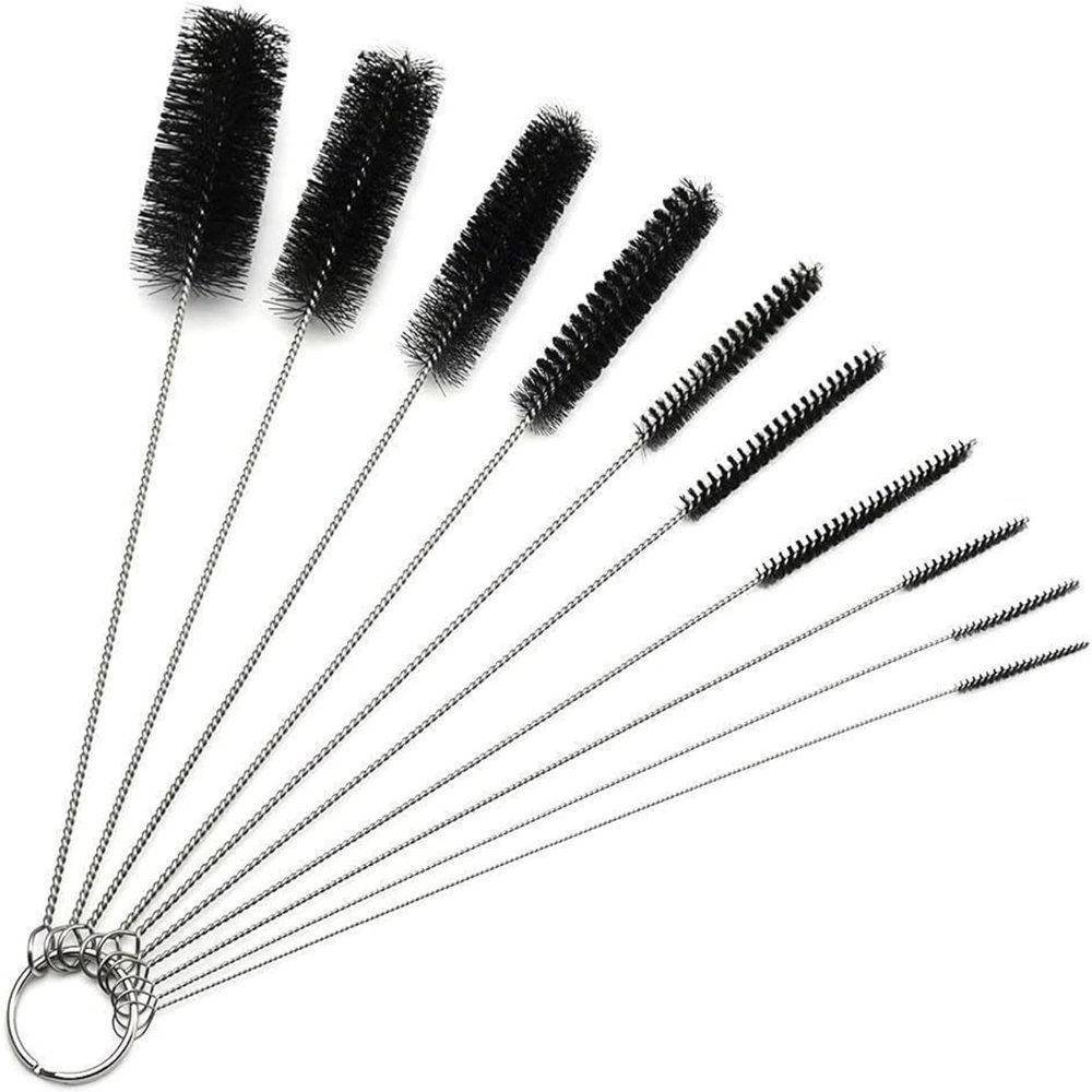 10 Pcs Nylon Straw Cleaning Brush Set