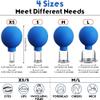 4 PCS Facial Cupping Set | Silicone Vacuum Suction | Cupping Massage Therapy | A Kit for Anti Cellulite, Anti Wrinkle and Instantly Ageless Skin | for Eyes, Face and Body view 3