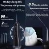 Cordless Water Flosser, Professional Cordless Water Flosser for Teeth, 330ML Rechargeable Dental Flosser, IPX7 Waterproof, 4 Tips, 3 Modes, Black view 4