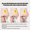 Nose Hair Trimmer - 1.3 x 1.3 x 9.4 cm, Double Sided Grooming Cutter | 360 Degree Rotating Manual Nose Hair Scissors with Soft Cleaning Brush for Bathroom, Daily Care, Women at Home view 4