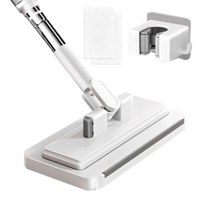 Clip Mop No-Touch Cleaning Tool with 2 Reusable Cloths