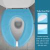 U-Shape EVA Toilet Seat Cushion Waterproof Self-Adhesive Blue Cover view 3