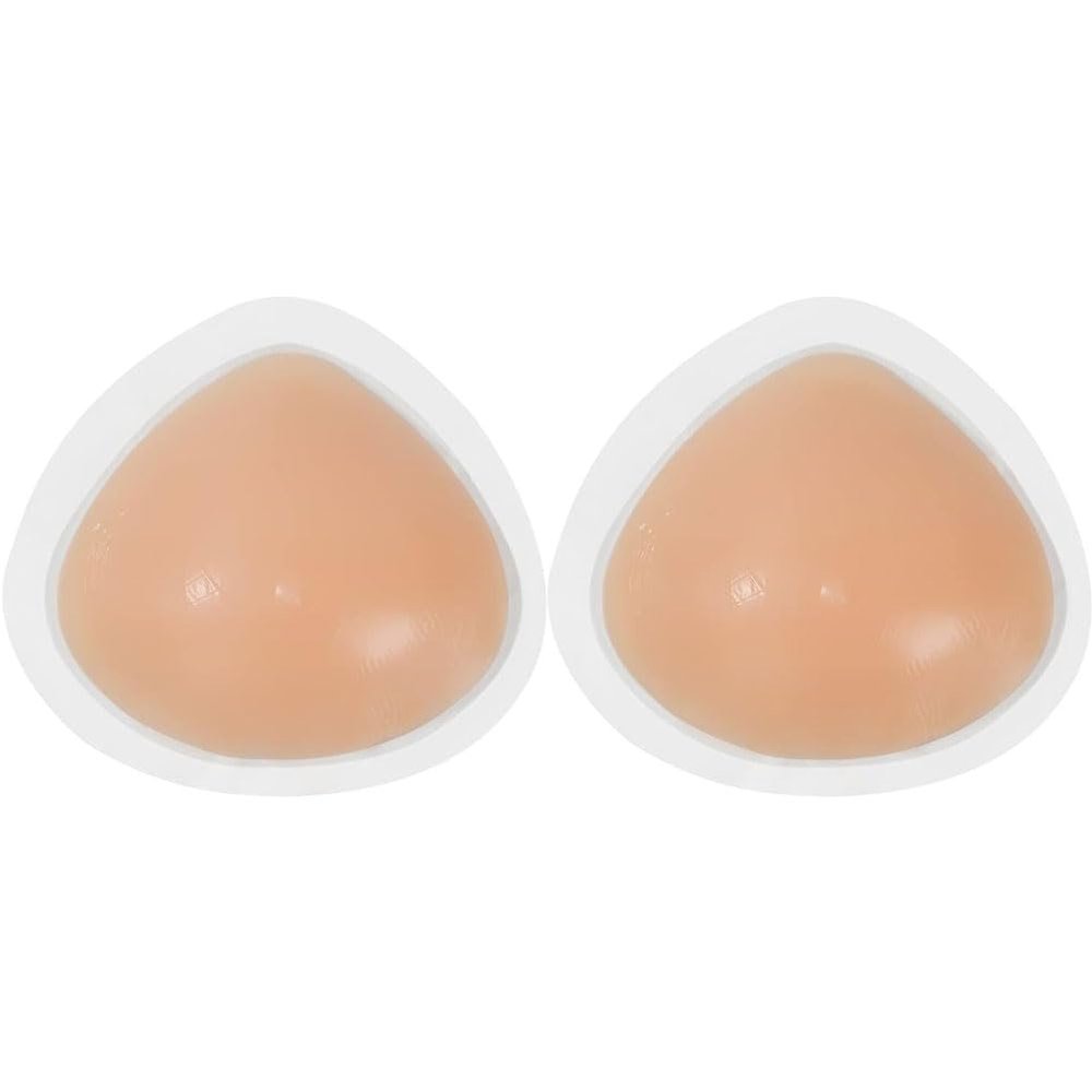 MAUXpIAO One Pair of Self-Adhesive Triangle Silicone Breast Shapes Triangle Silicone Breasts False Breast Breast Shape Mastectomy Prosthesis Breast/B/One Pair of 600g