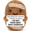 Belatelove Birthday Gifts for Men Women Him Her, Handmade Crochet Bread About Sourdough Decorations, Funny Birthday Crochet Gifts for Girlfriend Boyfriend Couples Wife Husband, Cute Desk Decor view 1