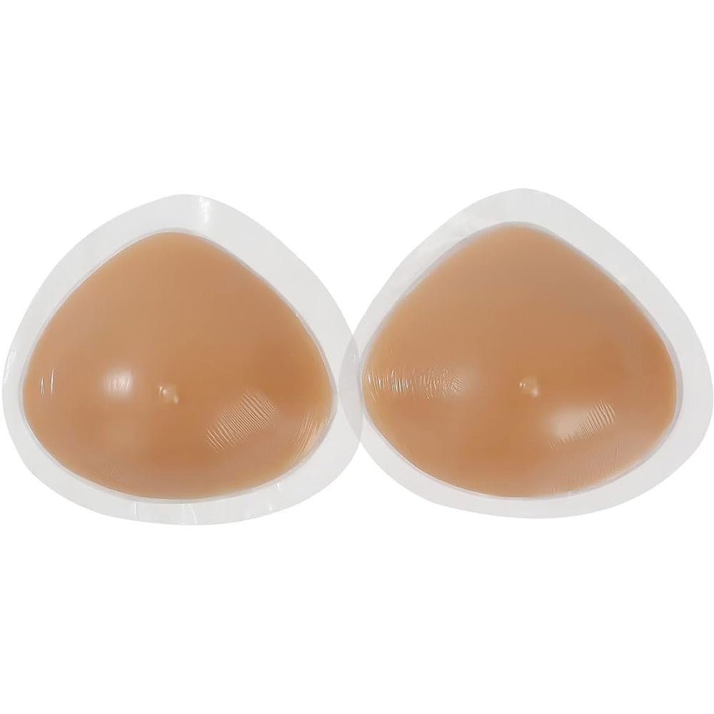 MAUXpIAO One Pair of Self-Adhesive Triangle Silicone Breast Shapes Triangle Silicone Breasts False Breast Breast Shape Mastectomy Prosthesis Breast/A/One Pair of 800g