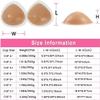 MAUXpIAO One Pair of Self-Adhesive Triangle Silicone Breast Shapes Triangle Silicone Breasts False Breast Breast Shape Mastectomy Prosthesis Breast/A/One Pair of 800g view 2