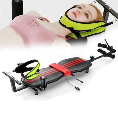 Back Stretch Inversion Table with Cervical Traction for Lumbar Spine Relief and Body Relaxation
