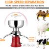 Electric Milk Cream Separator Machine, 50 L/h Stainless Steel Centrifugal for Homemade Cream and Skim Milk view 3