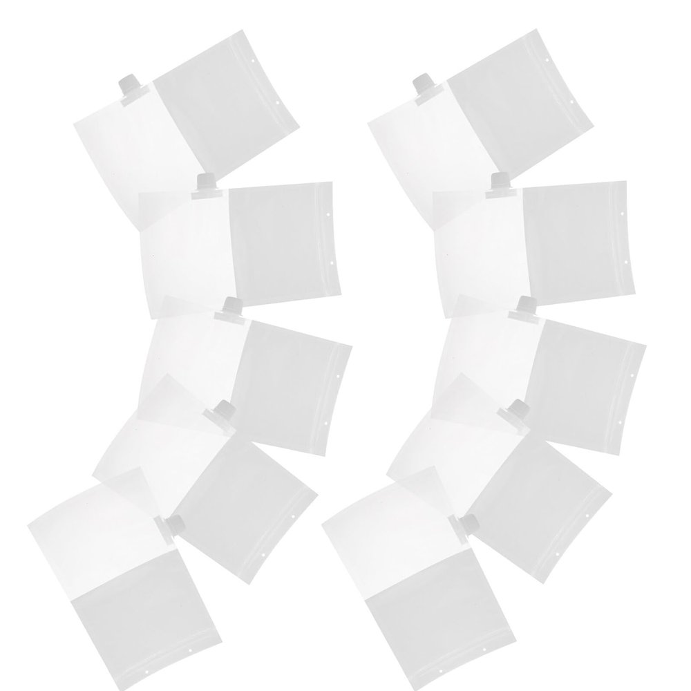 TOYANDONA Dehumidifier Bags Plastic Pouches Hanging Reusable 15pcs with Hanging Holes Compact and Portable Storage Solution for Home and Wardrobe Moisture Control for Travels and Small